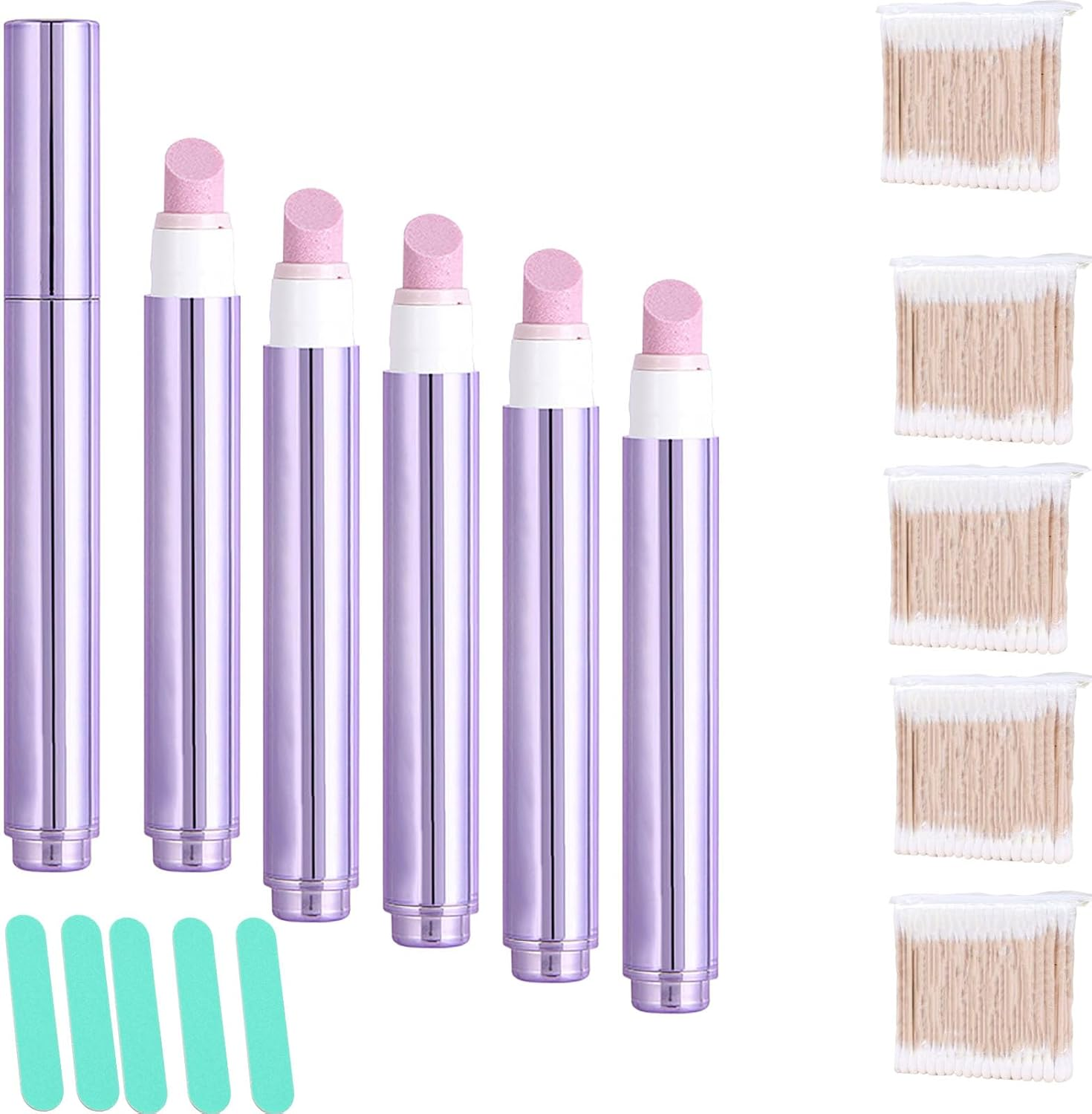 2025 Upgrade 3-In-1 Nail Care Pen, Ceramic Cuticle Pusher Pen with Oil, Cuticle Oil Pusher Pen for Nails for Hangnails, Dry & Damaged Nails, Moisturize Strengthen Brighten Nails Care (5PCS) - 2Pcs image number 4