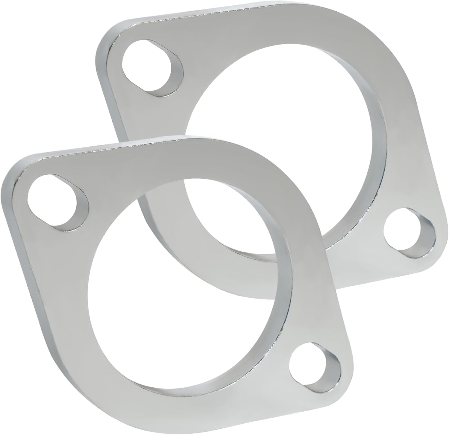 2 Bolt 2.25 Inch/60Mm Exhaust Flange Connection Kit Corrosion Proof Exhaust Flange & Exhaust Gasket Kit with Bolts & Nuts for 60Mm Downpipe(2 Pcs Flange) image number 3