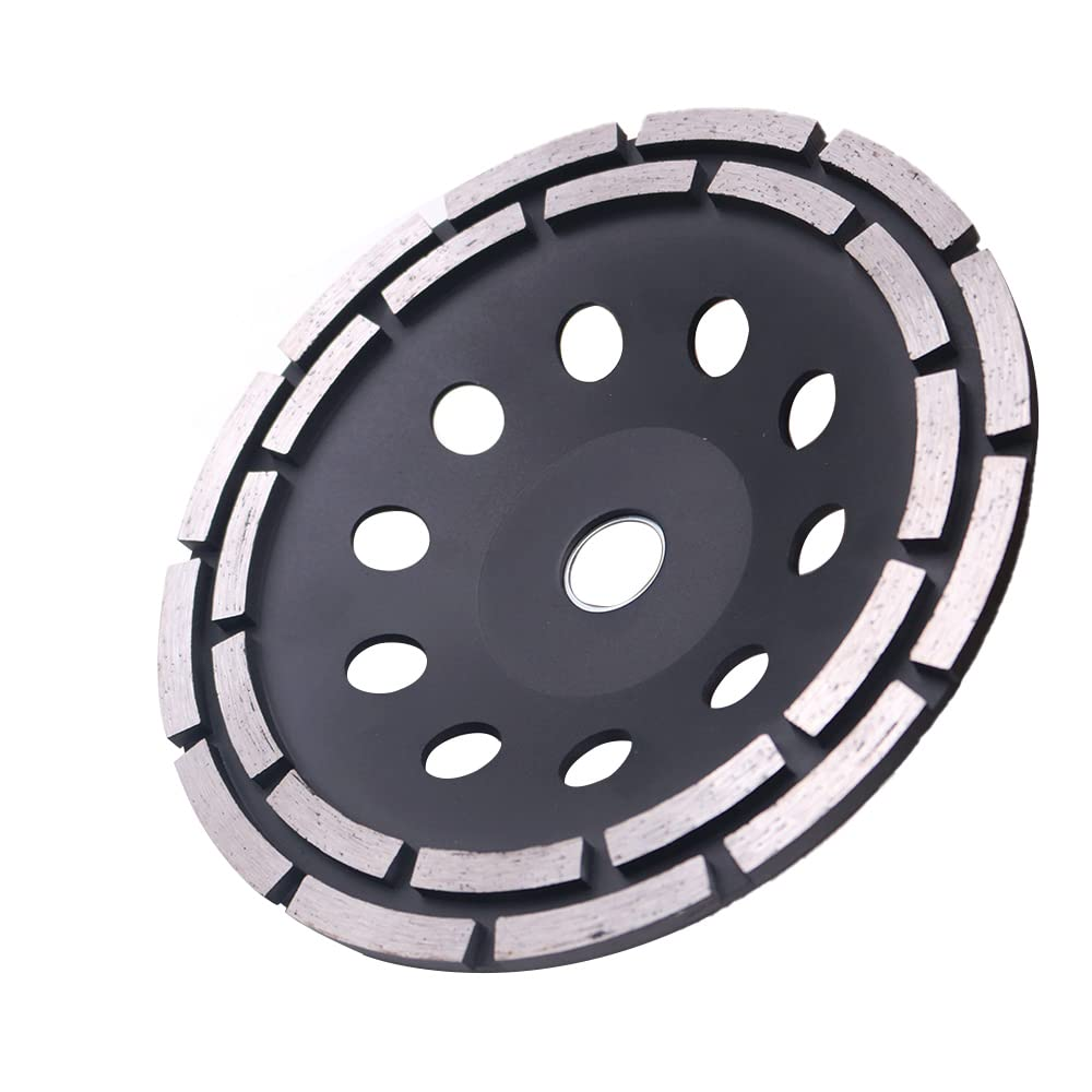 ZONADA 4.9" Double-Row Diamond-Cup Grinding-Wheel Grinding Disc 125Mm for for Concrete and Paint, Epoxy, Mastic, Coating Removal image number 3