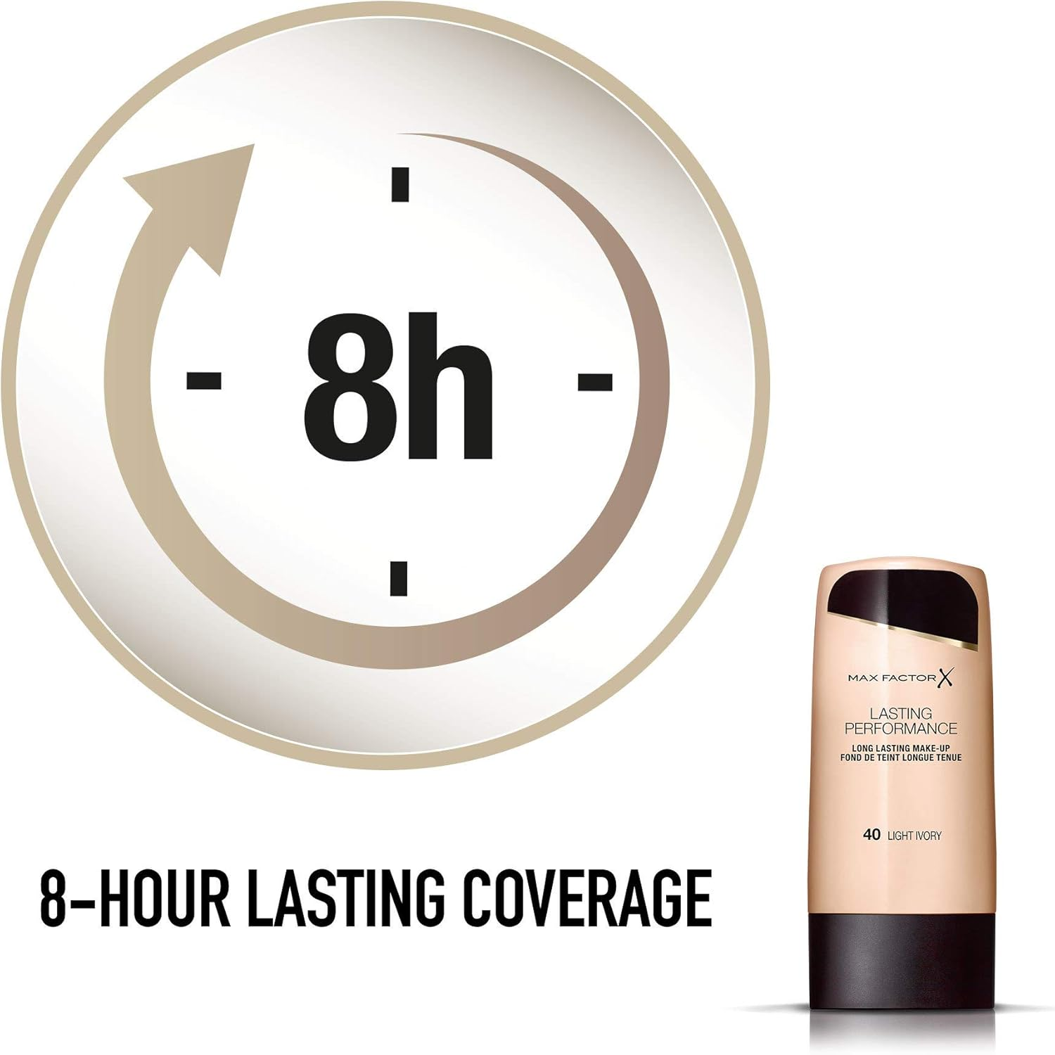 Lasting Performance Touch-Proof Foundation by Max Factor 40 Light Ivory image number 3