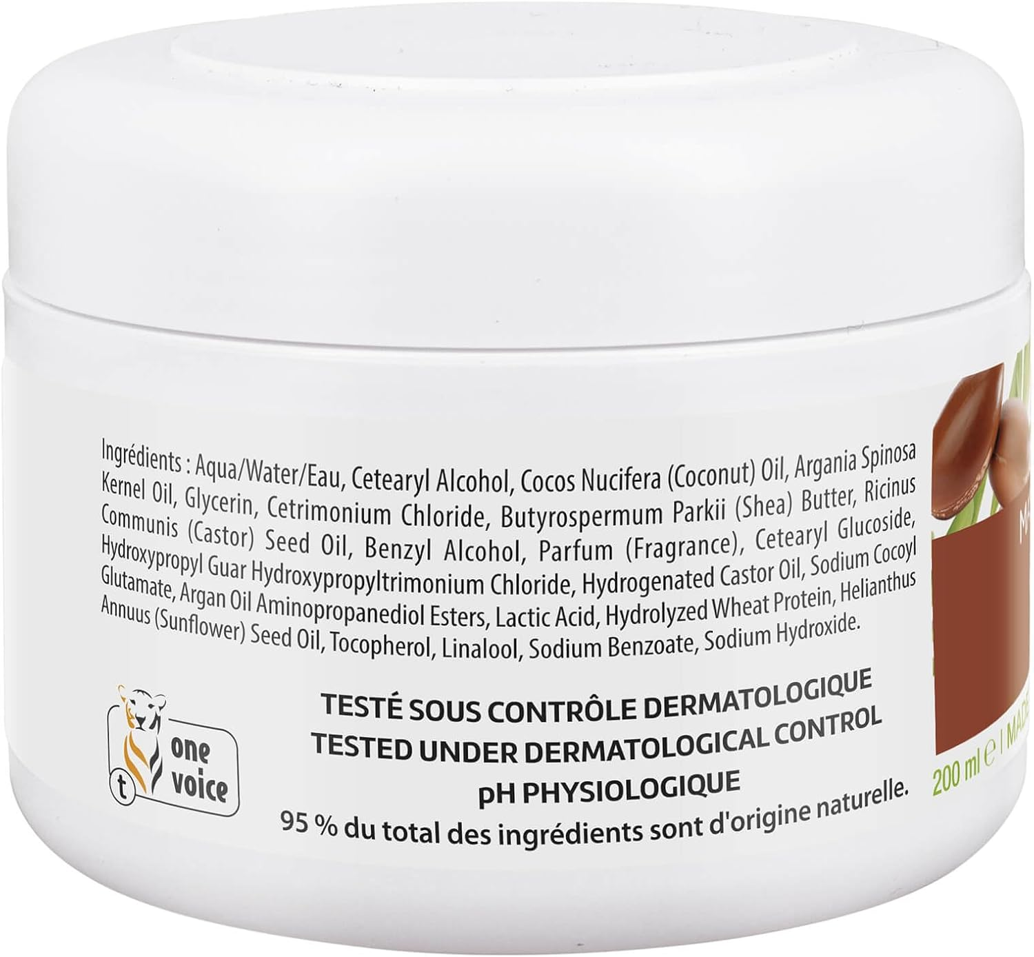 Natessance Hair Mask Argan 200Ml image number 1