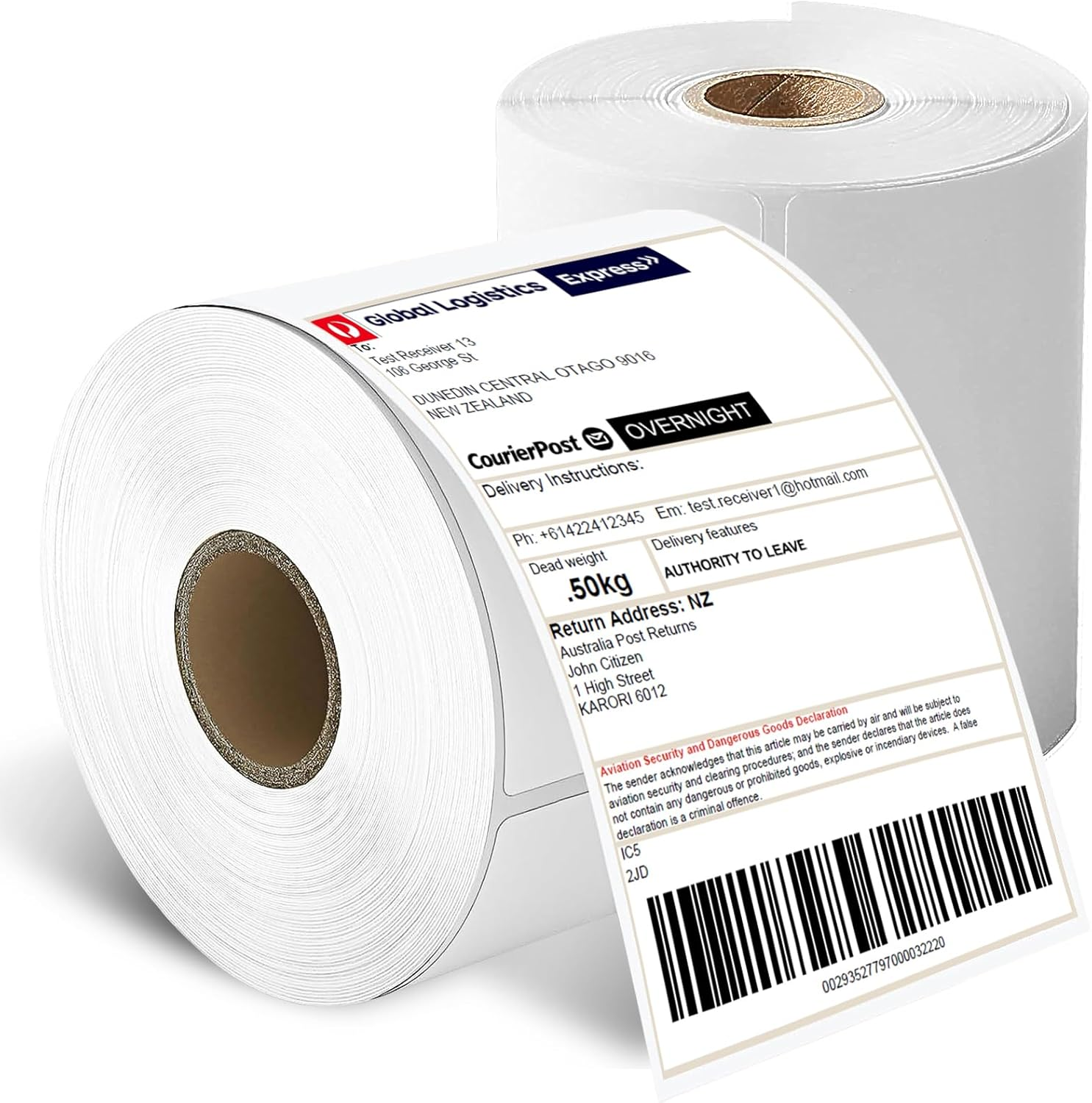 Avarrix Australia 4"X6" Thermal Shipping Labels 2 Pack, Direct Thermal, 220 Labels/Roll, Compatible with Dymo, Rollo, Zebra, Perforated, Permanent Adhesive, for Shipping, Logistics & E-Commerce image number 3
