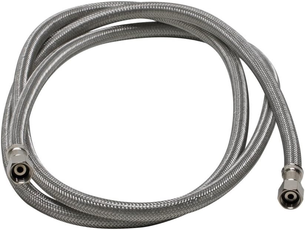 Fluidmaster 12IM60 Ice Maker Connector, Braided Stainless Steel - 1/4" Compression Thread X 1/4" Compression Thread, 5 Ft. (60") Length image number 3