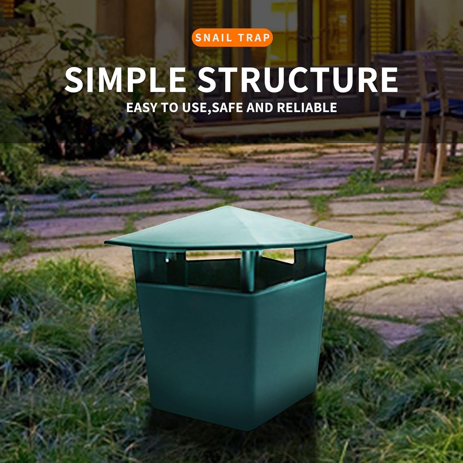 Jevina 8 PCS Beer Traps for Sugs,Beer Snail Traps -Friendly to Catch Slugs Snails Catcher, Safe and Pets image number 1