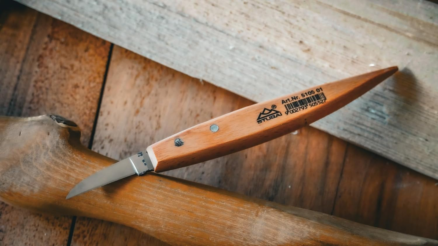 Stubai 510201 Wood Carving Set, Gold/Beige, 7-Piece image number 1