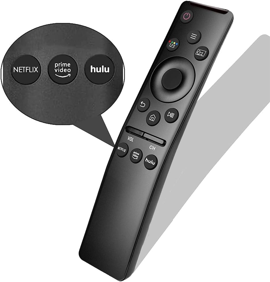 (2 Packs) Universal Remote Control for Samsung Tvs - Compatible with LED QLED UHD SUHD HDR LCD Curved Solar HDTV 4K 8K 3D Smart Tvs Equipped with Dedicated Buttons for Netflix Prime Video and Hulu