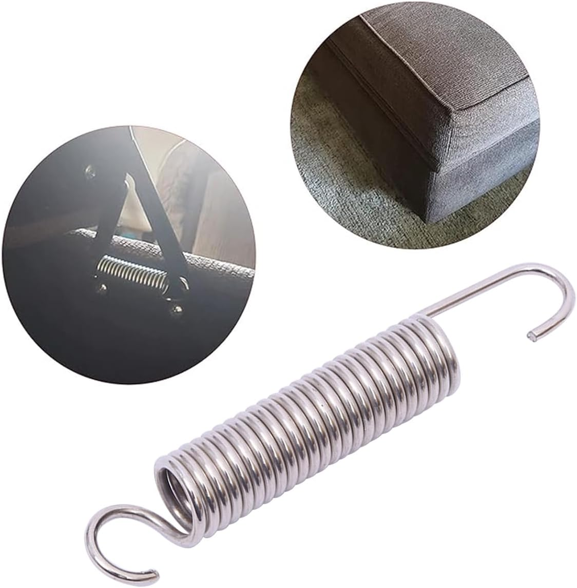 2 Pack Recliner Extension Springs,9 Cm Long Neck Hooked Mechanism, Furniture Replacement Parts