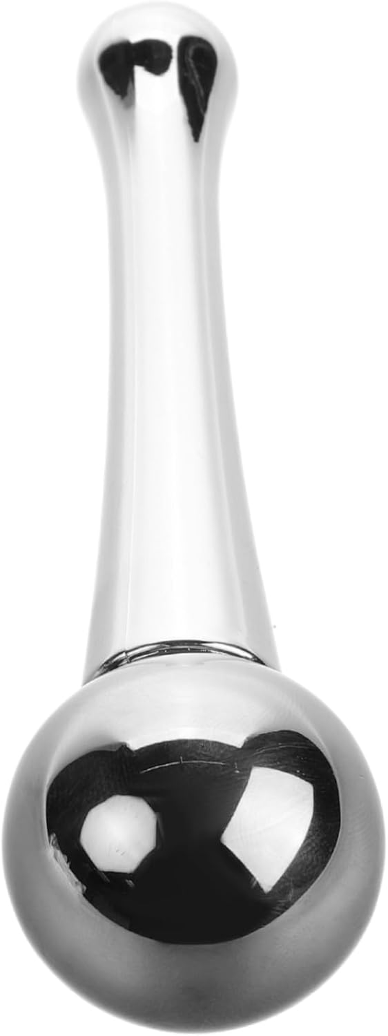 Ipetboom Facial Ice Roller and Stainless Steel Cooling Face Globes for Eye Puffiness Relief, Reusable Ice Massage Ball with Rotating Design, Silver Tone, Suitable for Facial Skincare And image number 2