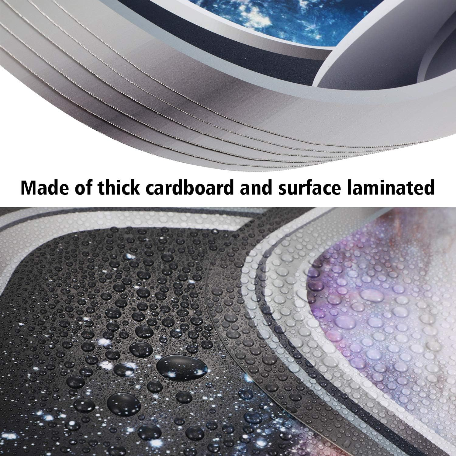 Blulu 6 Pieces Space Capsule Window Wall Poster Outer Space Decor 3D Astronaut Outer Space Poster Mural Wall Decoration Kids Nursery Bedroom Space Posters Decor, 16 X 12 Inch image number 6