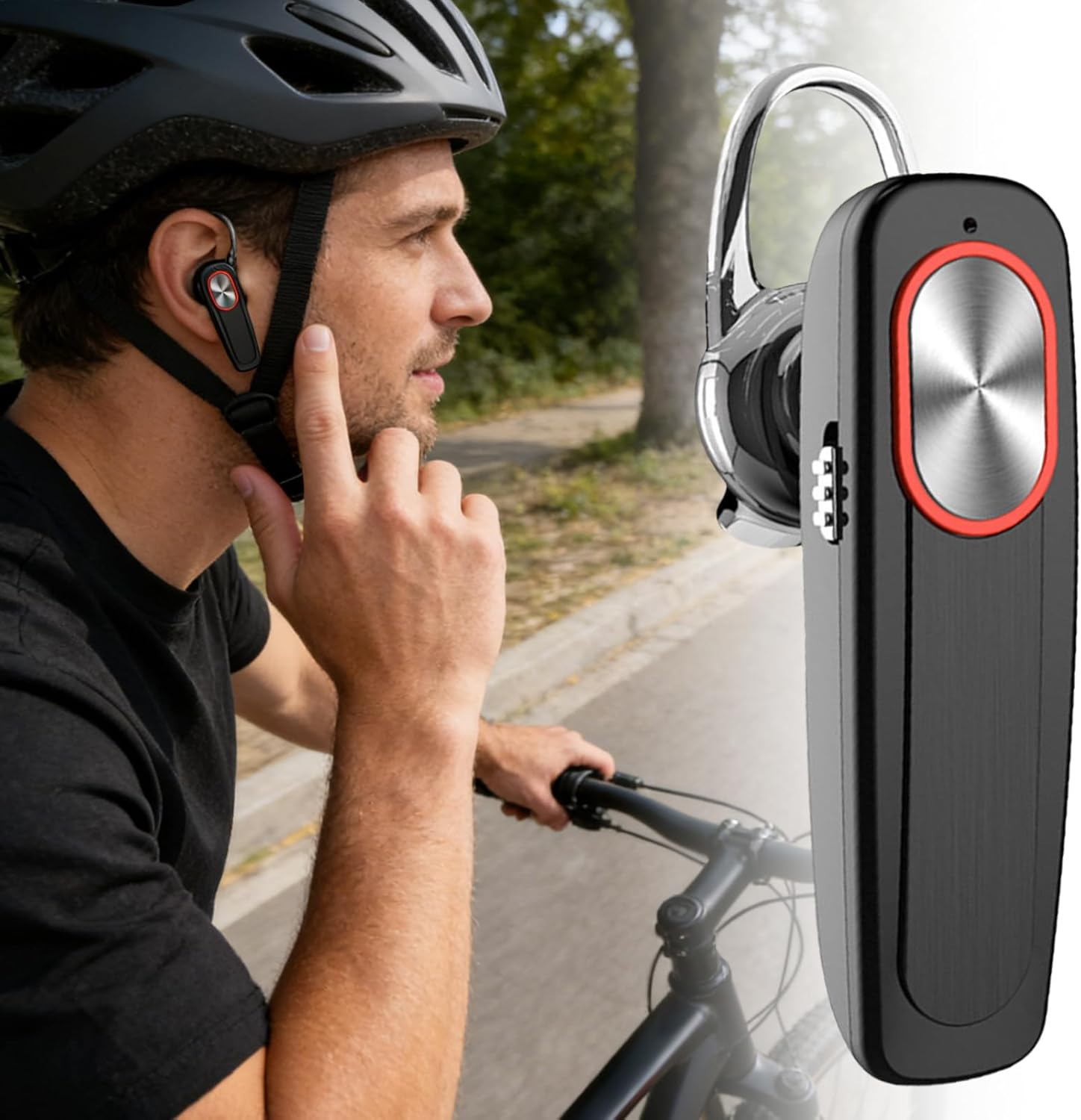 Wireless Headphones - Clear Audio Ear Hook Headphones, Single Long Battery Life Wireless Earphones | Earphones for Family Friends Running Workout Swimming Gym Sports Outdoor Fitness Cycling image number 1