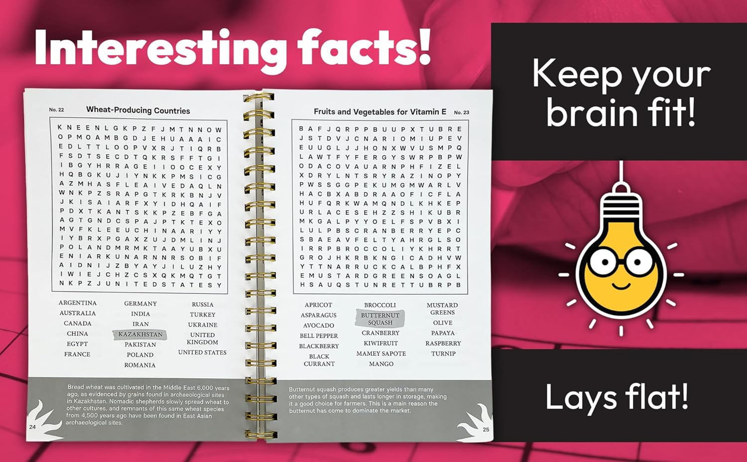 Smithsonian Word Search Gardens & Plants - Beautiful Botanicals Spiral-Bound Puzzle Multi-Level Word Search Book for Adults Including More than 200 Puzzles image number 4