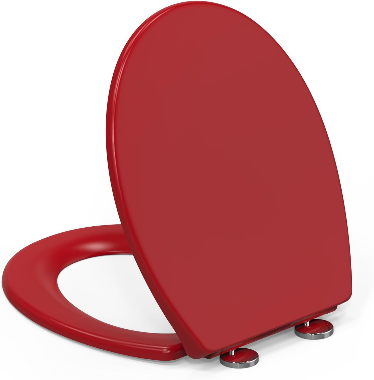 YEAUPE PRO U2009B WC Sitz Mit Absenkautomatik D-Form Schwarz Toilet Seat with Soft-Close Mechanism, D-Shape, Black D, 42.5 X 36.3 X 4.9 Cm