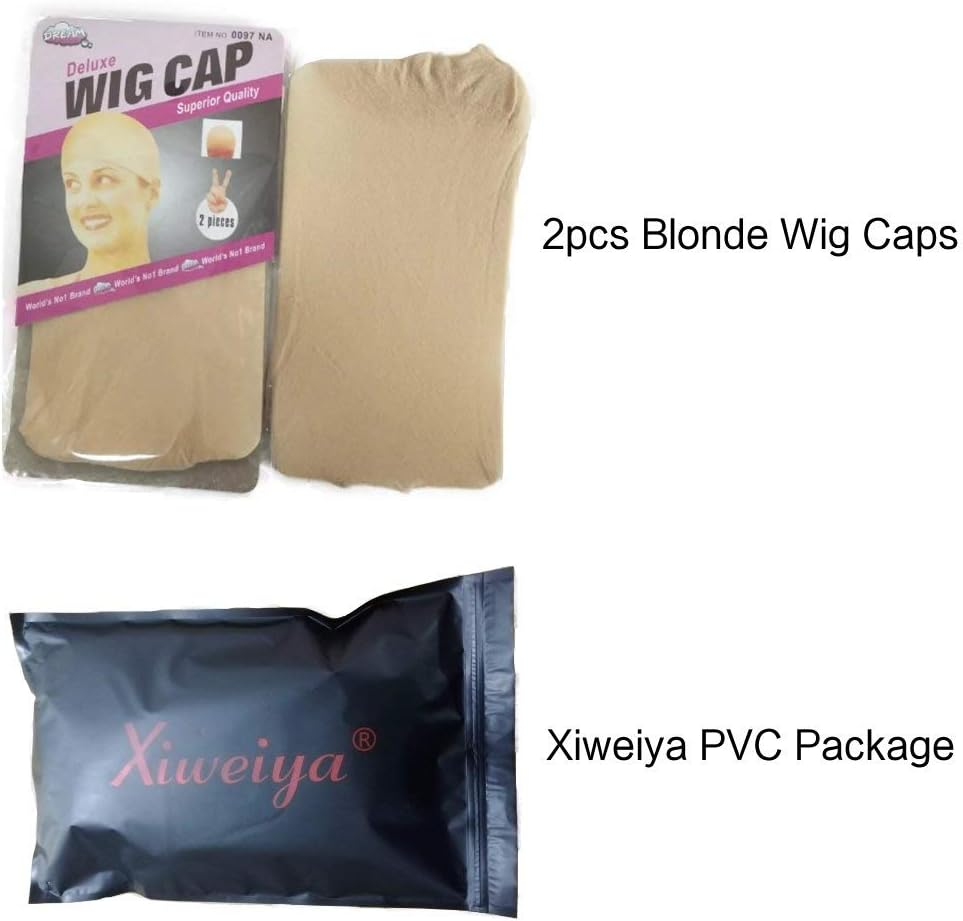 Xiweiya Long Natural Wavy Synthetic Lace Front Wigs for Black Women Black Hair Wig Heat Resistant Fiber Half Hand Tied 24Inch - Black image number 6