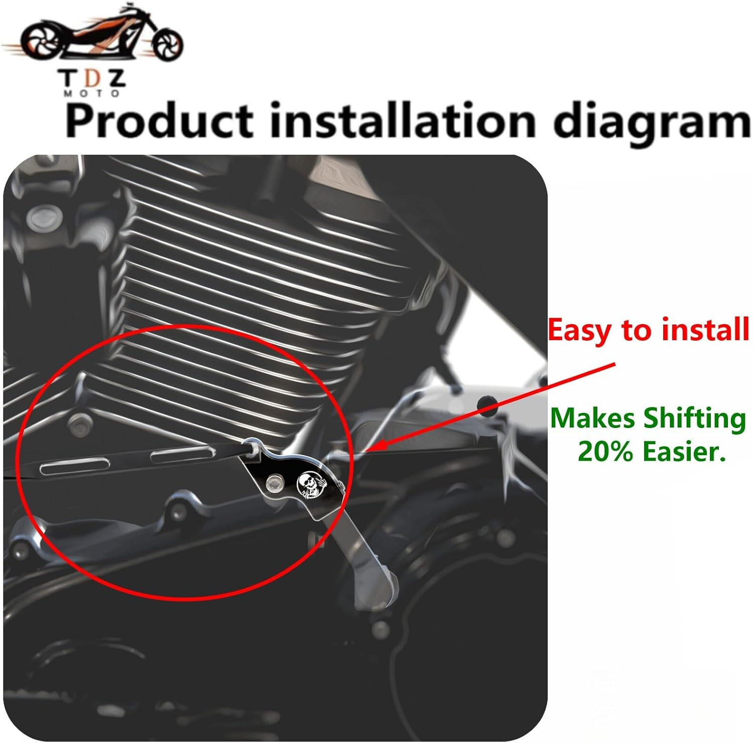 Shift Linkage + Neutral Gear Assist Kit Fit for '17-Late Touring and '18-Late Softail,Makes Shifting 20% Easier.