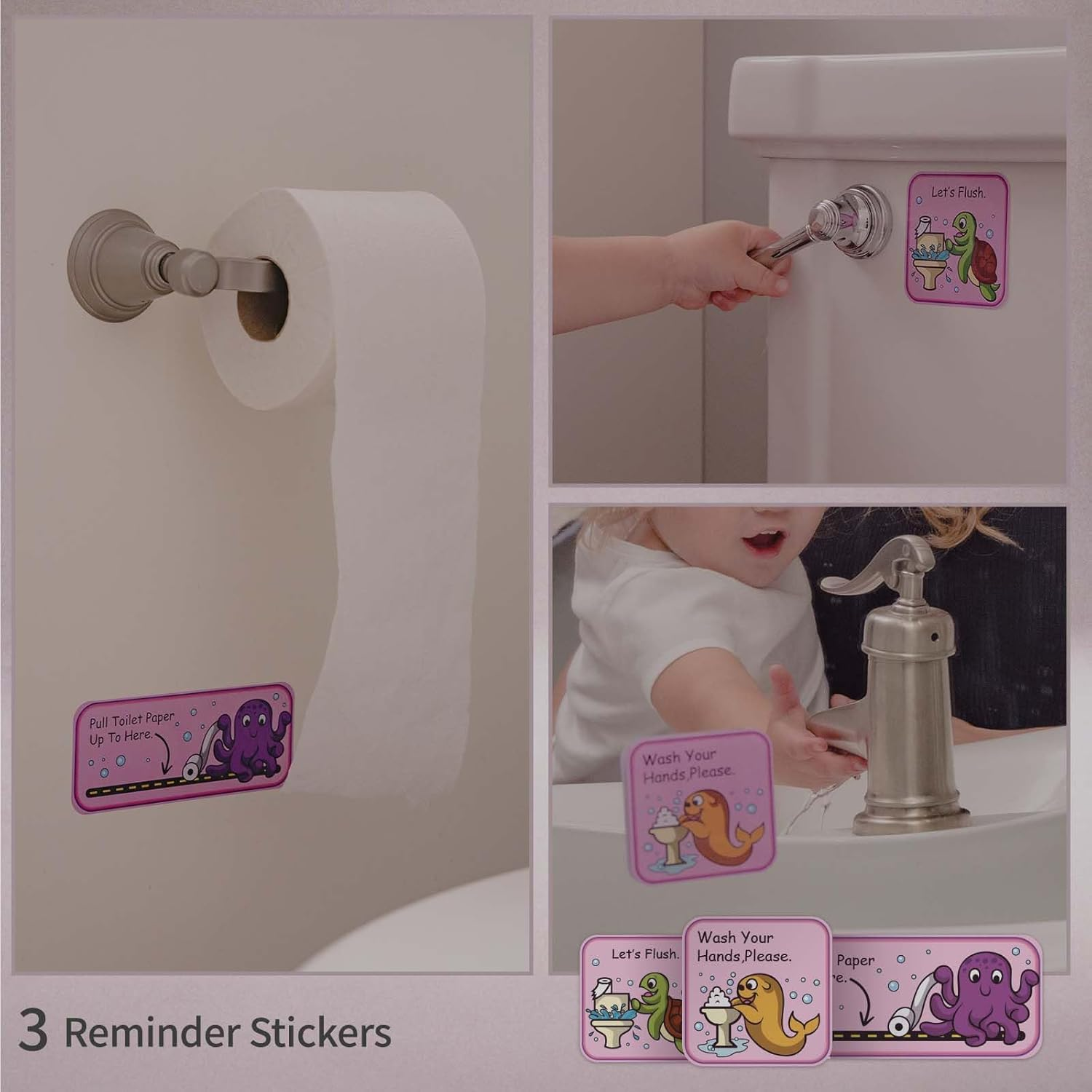 PUTSKA Potty Training Reward Chart for Girls with 35 Reusable Stickers &ndash; Potty Chart for Toddlers Girls - Reward Chart for Kids for Toilet Success - Mermaid image number 2