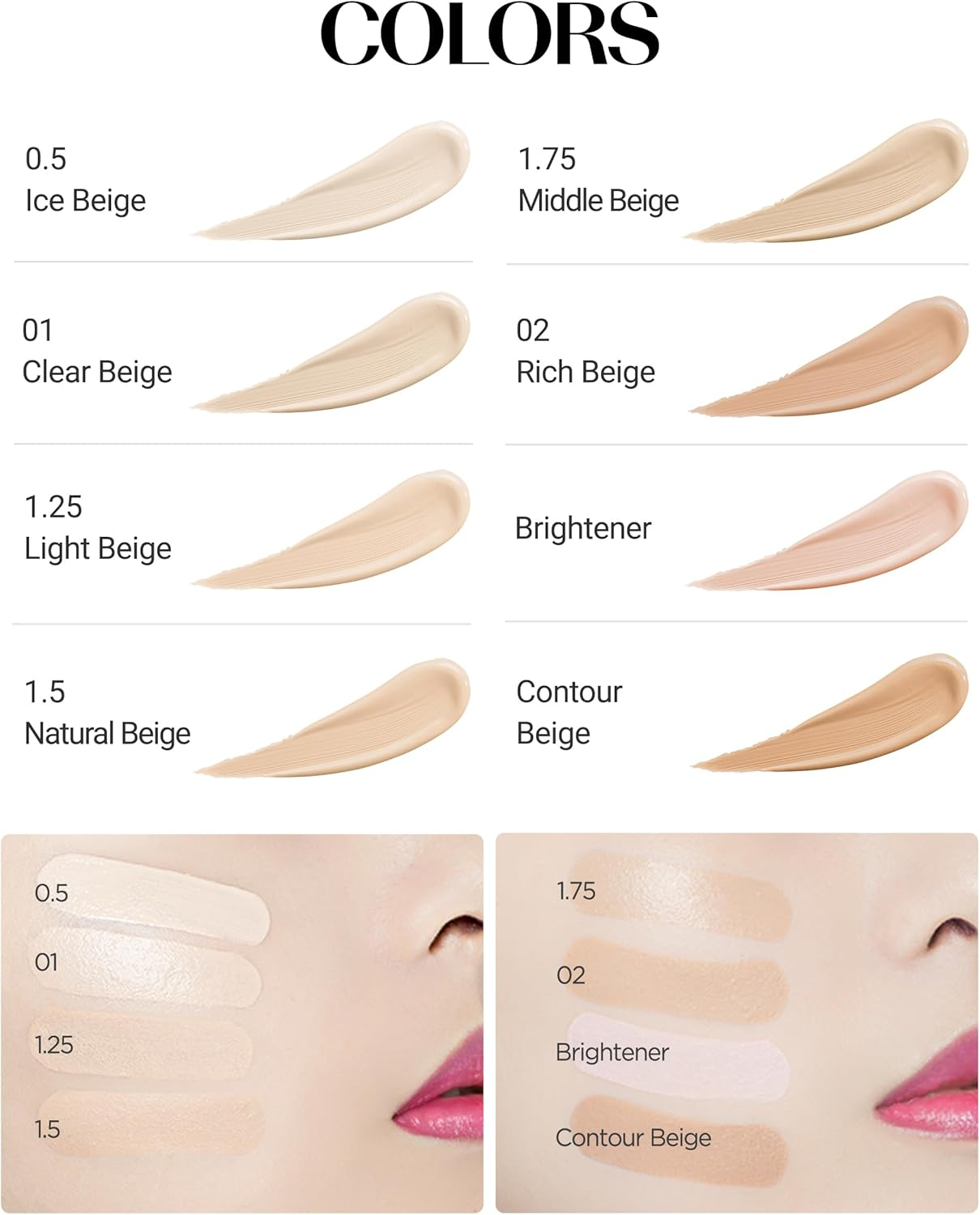 (3 Colors(1, 1.5, 2)/Set) - [The SAEM] Cover Perfection Tip Concealer SPF28 PA++ 6.5G - 3 Colours Set image number 1