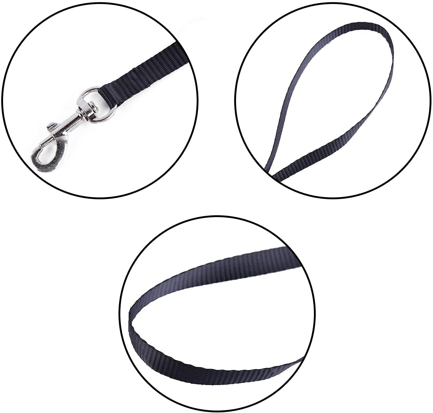 Cat Harness with Lead, Escape Proof Harness Soft Adjustable Nylon Leash Leash Set for Cat Kitten Small Pet Walking (Black) image number 5