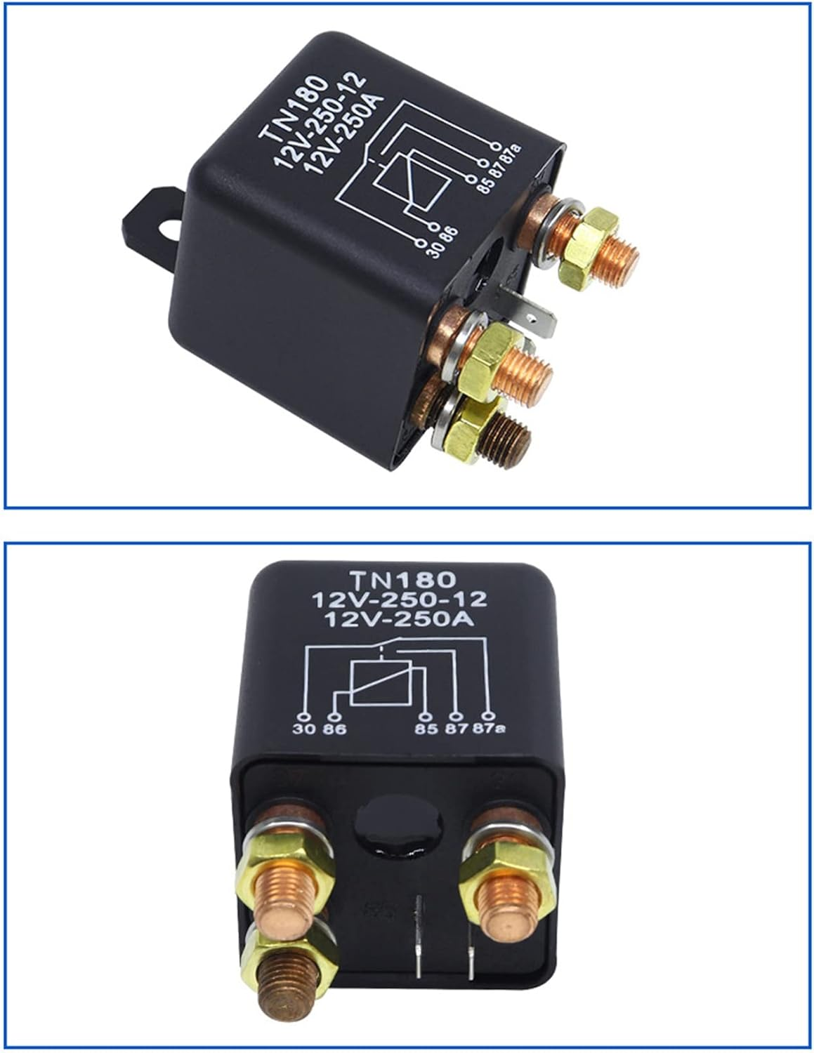 Car Relay 12V 250A Continuous Type High Power Motorcycle Battery Control Switch Terminal Automotive Relay image number 1