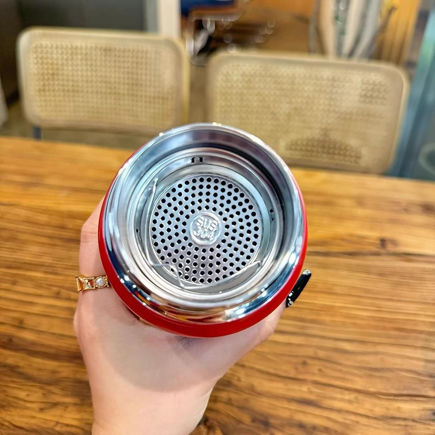 LMX 40 Oz Stainless Steel Insulated Water Bottle Double-Wall Vacuum Sealed Flask BPA Free, Keep 24 Hours Cold and 12 Hours Hot for Water,Coffe,Tea (Red) image number 4