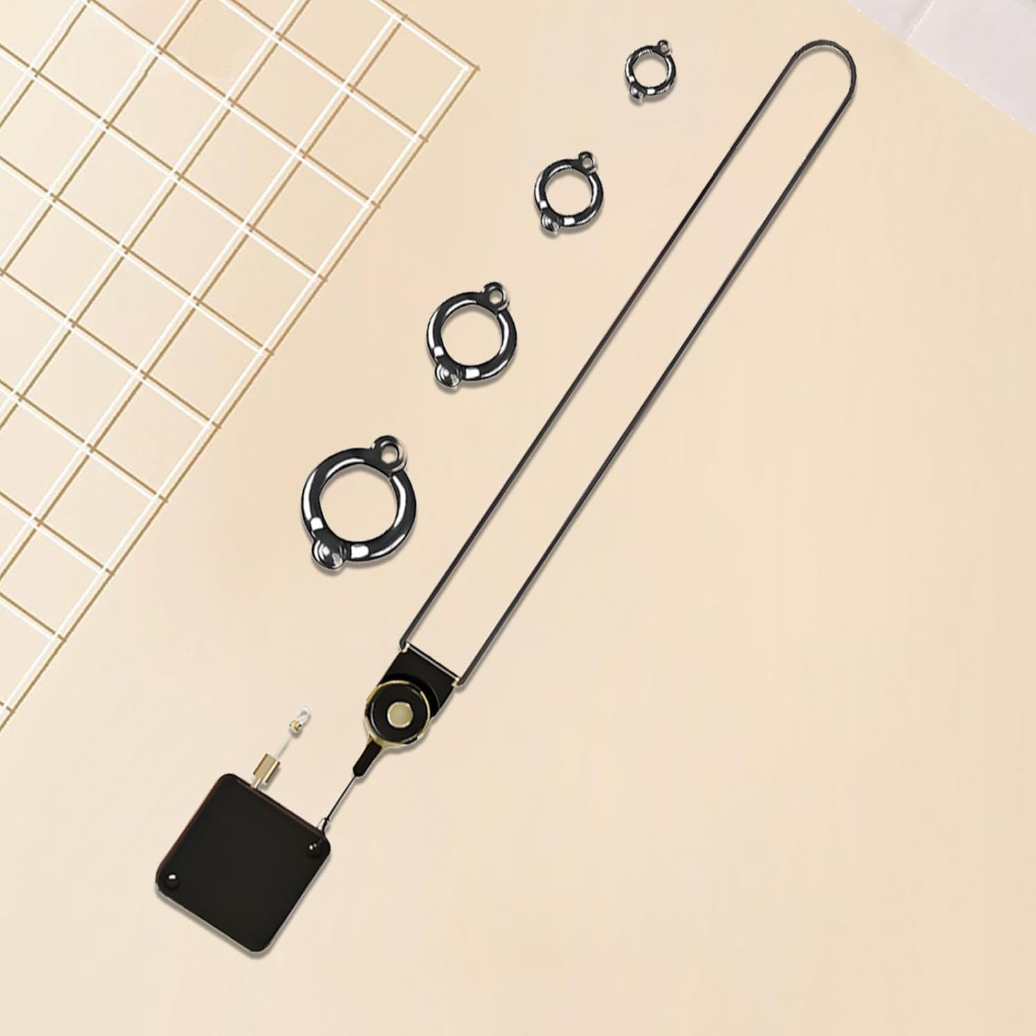 Liahelianx Parrot Foot Rope - Metal Auto-Retractable Parrot Leg Chain for Flying Training | Chewable Bird Ankle Accessories for Conures Lovebird Finches Cockatiels Macaws Parakeet image number 6