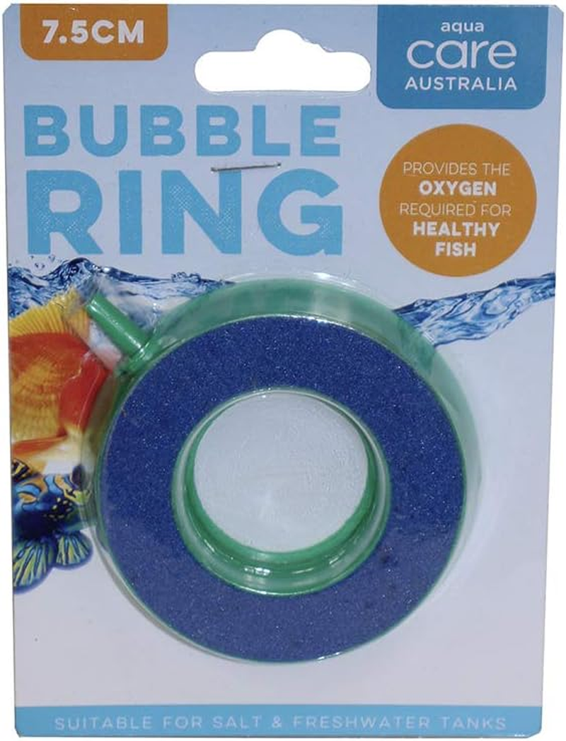 Aqua Care Aquarium Bubble Ring &ndash; Provides Oxygen Required for Healthy Fish, Suitable for Salt & Freshwater Tanks, Fish Tank, 7.5CM, Blue