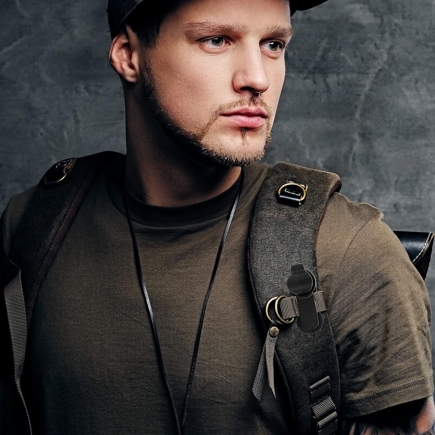 Bladder Clip, Water Tube Clip,Hydration Hose Magnetic Clip,Military Backpack Clip,Tactical Backpack Accessories Source Hydration Pack Water Bladder Holding Drinking Valve Tube in Place image number 1