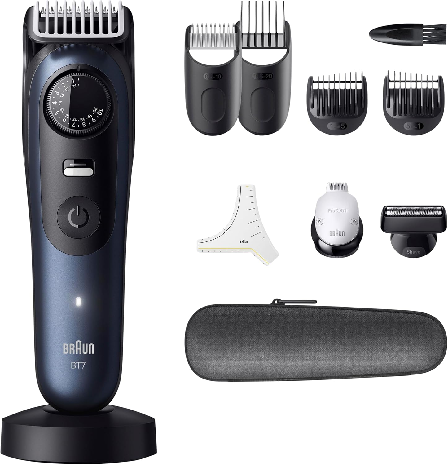 Braun BT754 Series 7 Beard Trimmer with 10 Styling Tools image number 5