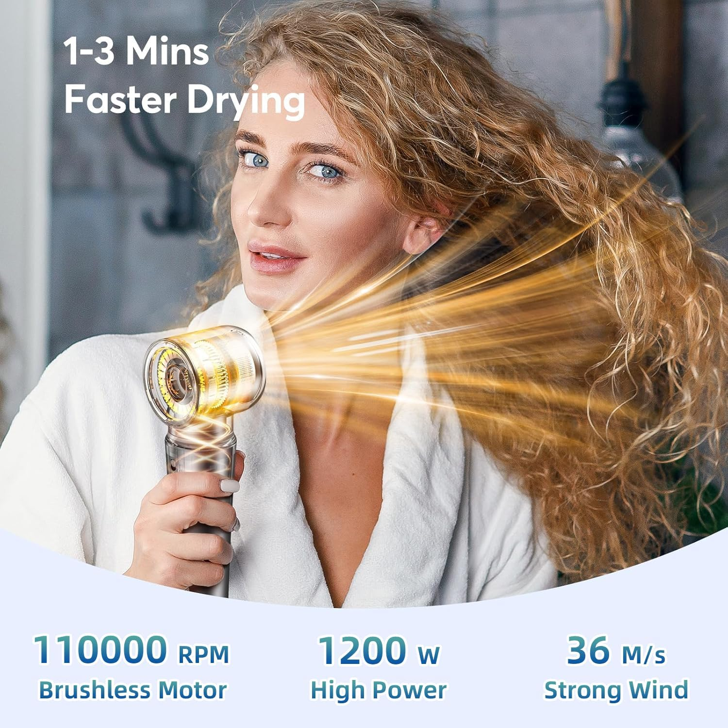 5 in 1 Hair Dryer Brush Set, High Speed Professional Frizz-Free Hair Styler Kit, 300 Million Ions No Heat Damage Air Wrap Blow Dryer - Curl Volumize, Straighten, Multi Styler for All Types image number 1