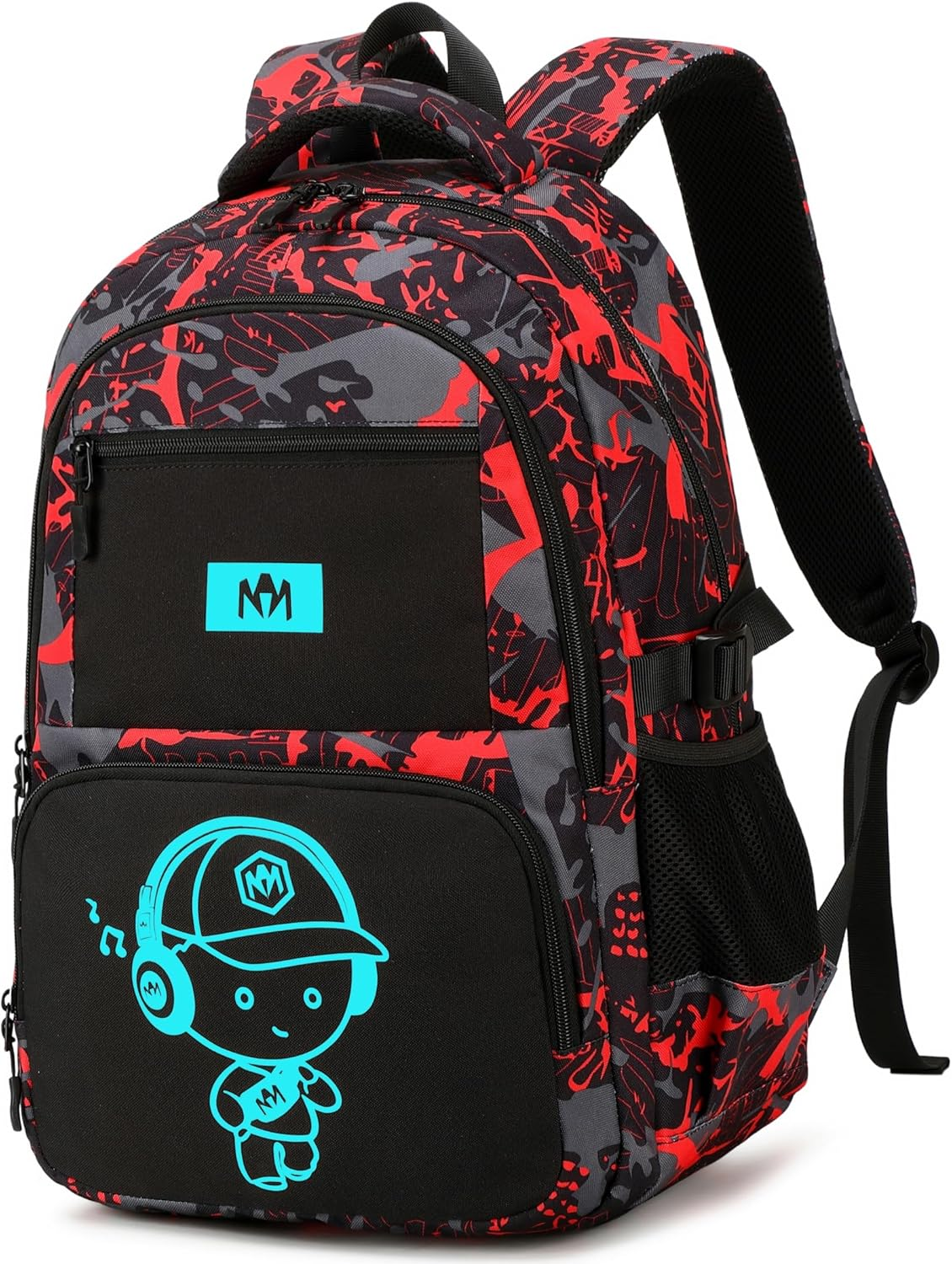 Bluboon Kids Backpack Boys Camo Bookbag Teens Elementary School Bag Daypack Travel Back Pack Middle School