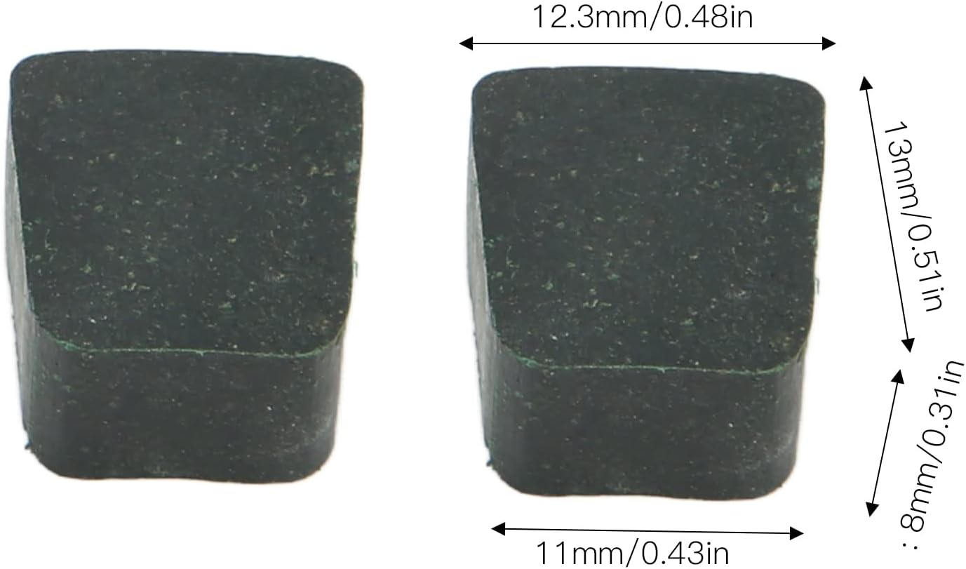 15Pcs Motorized Pads, ABS Square Shape Green Engine Pads Replacement for to Motorized Bike Gas Engine Parts image number 4