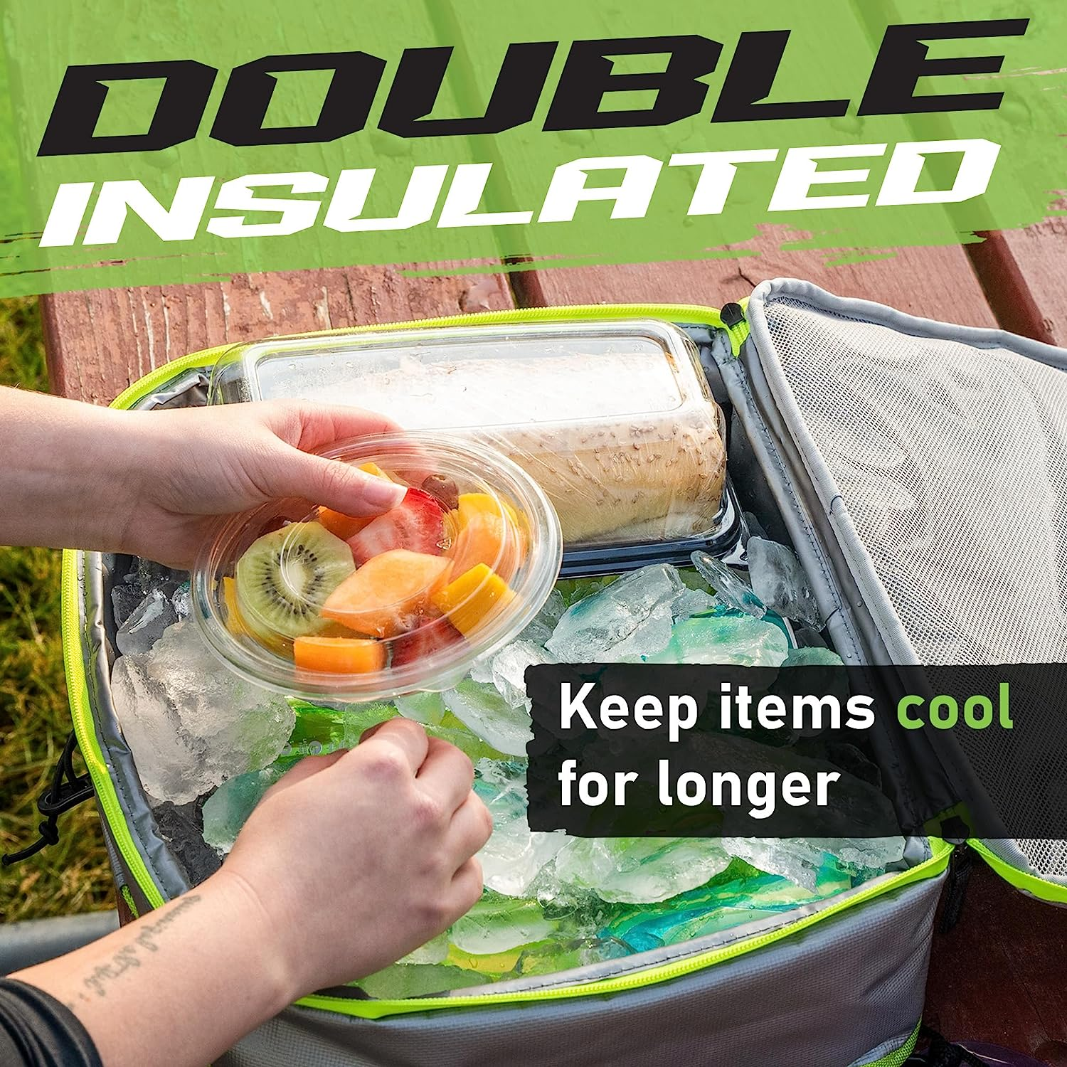 Gradient Fitness SUP Cooler for Paddle Board | Upgraded Waterproof Material Paddle Board Accessories | Large Capacity Insulated Kayak Cooler Bag | Quality Bungee System Included