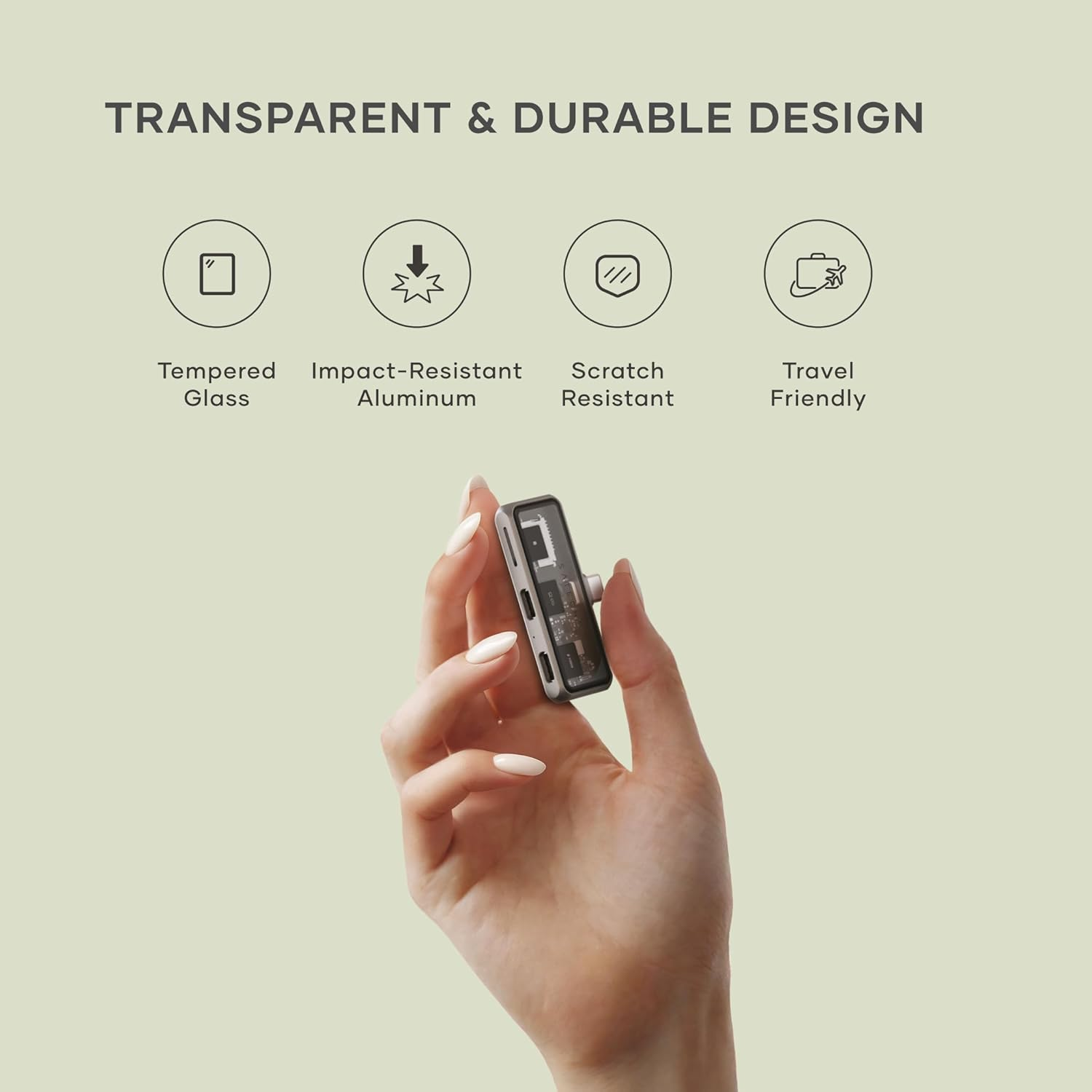 Satechi 3-In-1 USB C Mobile Hub, 4K@60Hz HDMI, 100W Pass-Through Charging, 10Gbps Data Transfer, Microsd Card Reader, Compact USB-C Adapter for Ipad, Macbook, Switch OLED & More image number 5