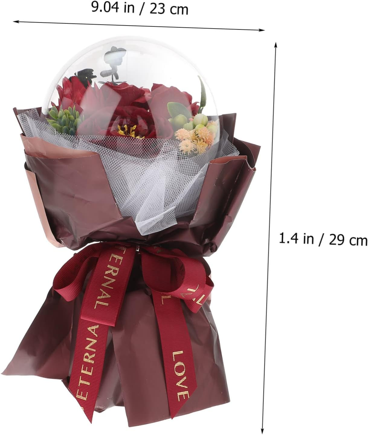 Healvian Flower Soap Bouquet for Decor Romantic Soaps Petals for Bath Valentines Day Gifts image number 4