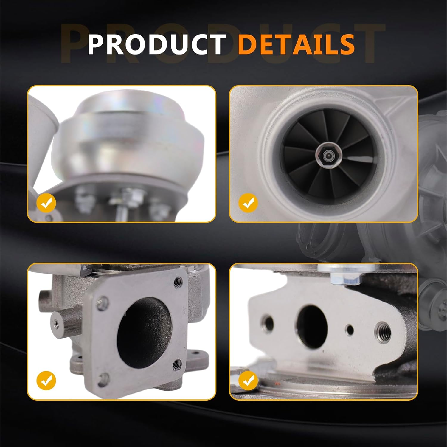 RHV4 Complete Turbo Turbocharger Compatible with Mazda BT-50 2.5 MRZ-CD 2006-105/143 Wlaa;Compatible with Ford Ranger 3.0 TDDI TDCI 2006-105/143 WLAA image number 5