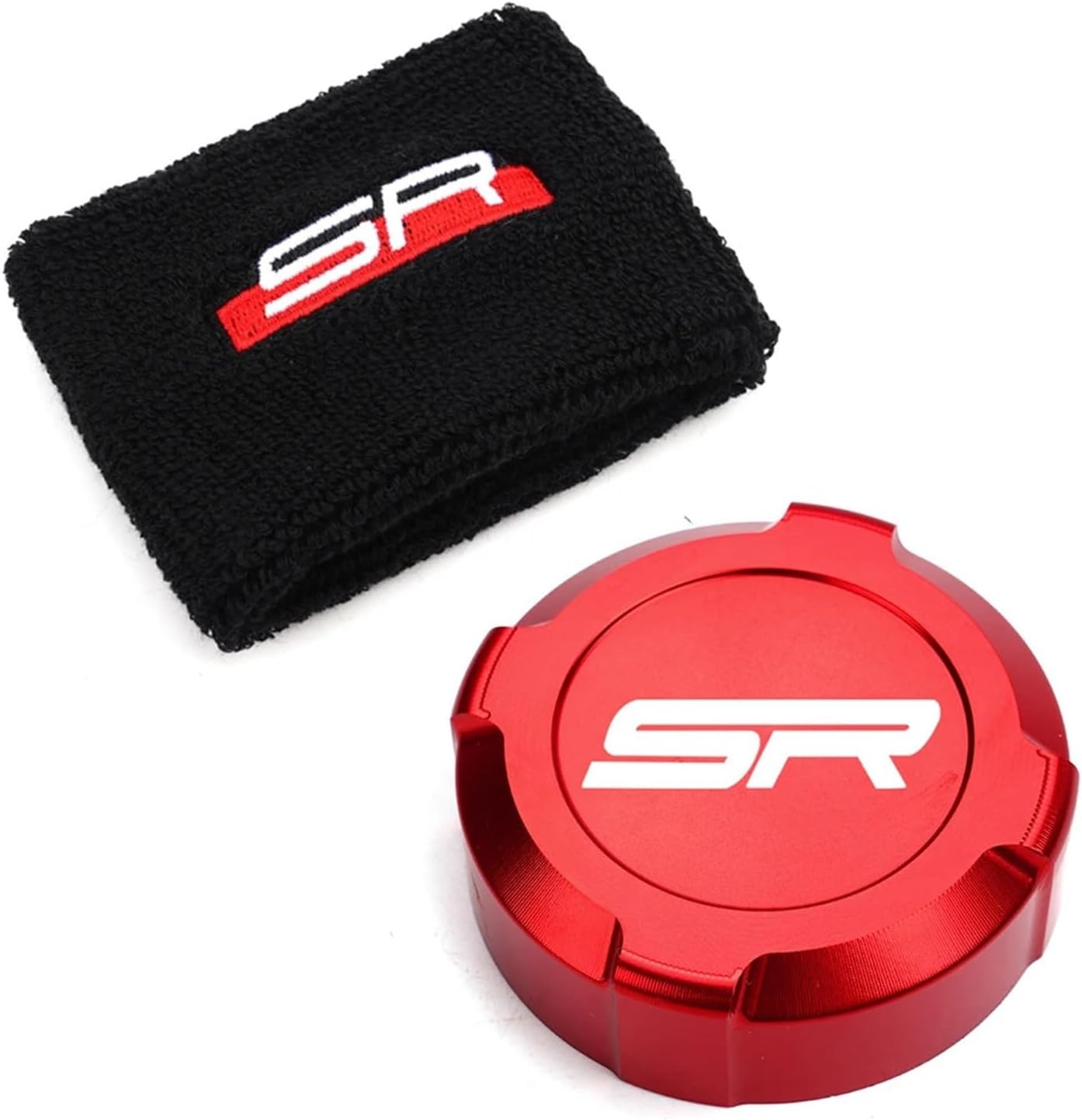 IEDZCUMC Compatible with CFMOTO 450SR 450CLC 700CLX 450SR 450CL2022 2023 2024+ Motorcycle Accessories Front Brake Clutch Reservoir Cover Shroud Guard(1Set Red-Sr)