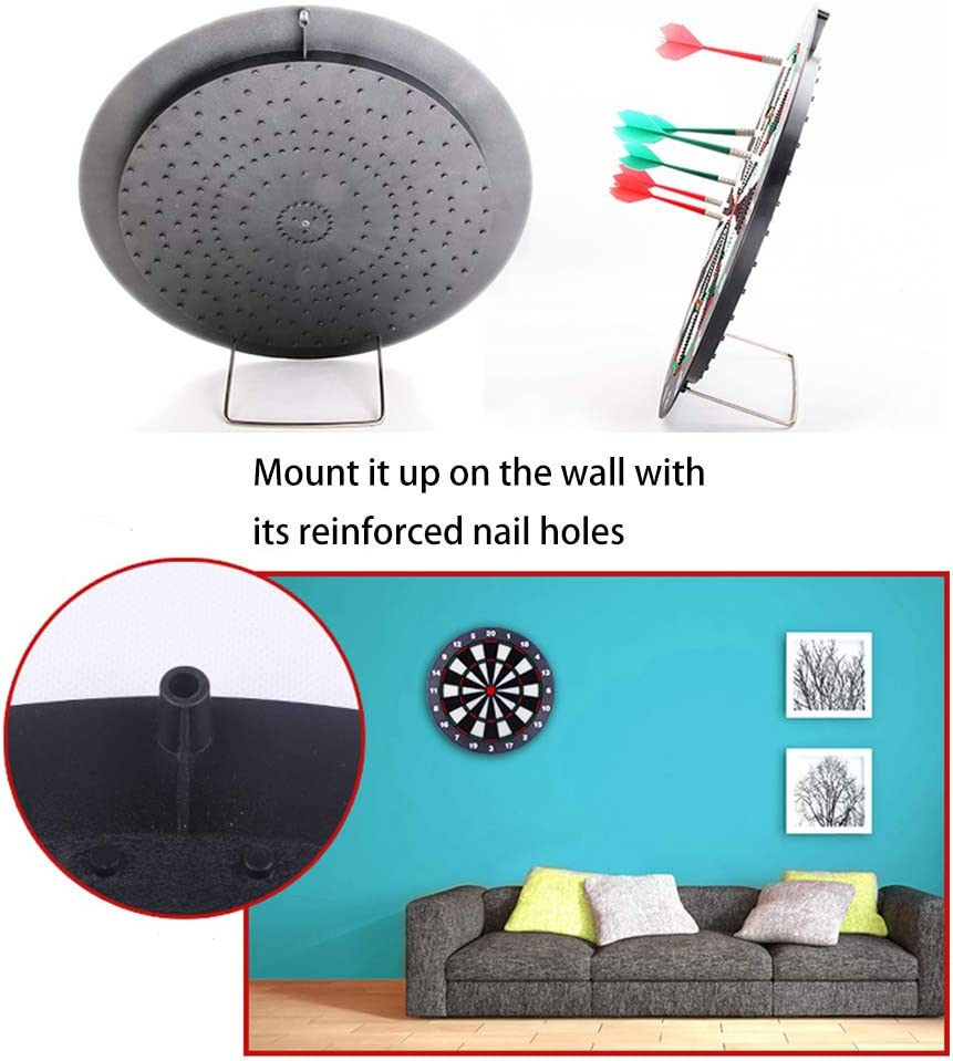 Safety Dart Board Set for Kids and Adults - 16 Inch Soft Rubber Board Game with 6 Darts for Outdoor/Indoor Family and Office - Best Game Toys Gifts for Boys Girls image number 4