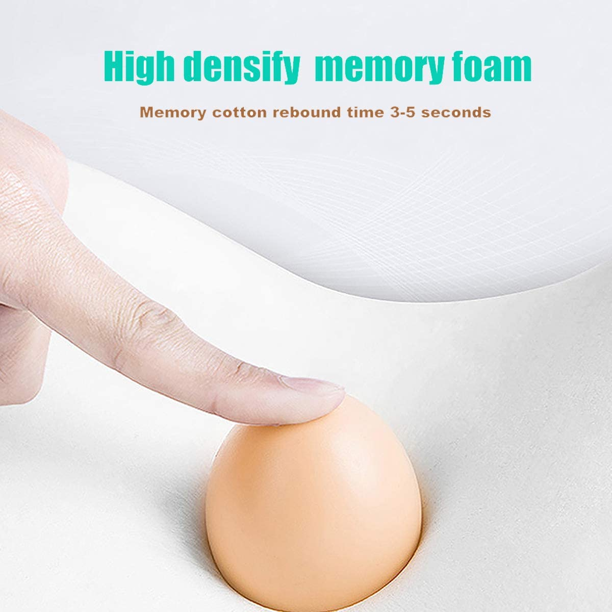 Newgam Lumbar Support Pillow/Back Cushion,Memory Foam Orthopedic Backrest with Breathable 3D Mesh for Car Seat,Office/Computer Chair,Wheelchair and Recliner,Ergonomic Design for Back Pain Relief-Black image number 1