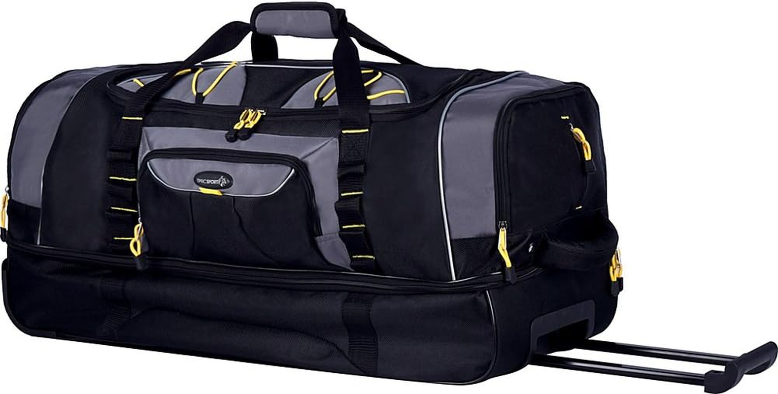 TPRC Sierra Madre II Upright Rolling Duffel Bag, Black/Gray, 30-Inch, Sierra Madre Ii Upright Rolling Duffel Bag