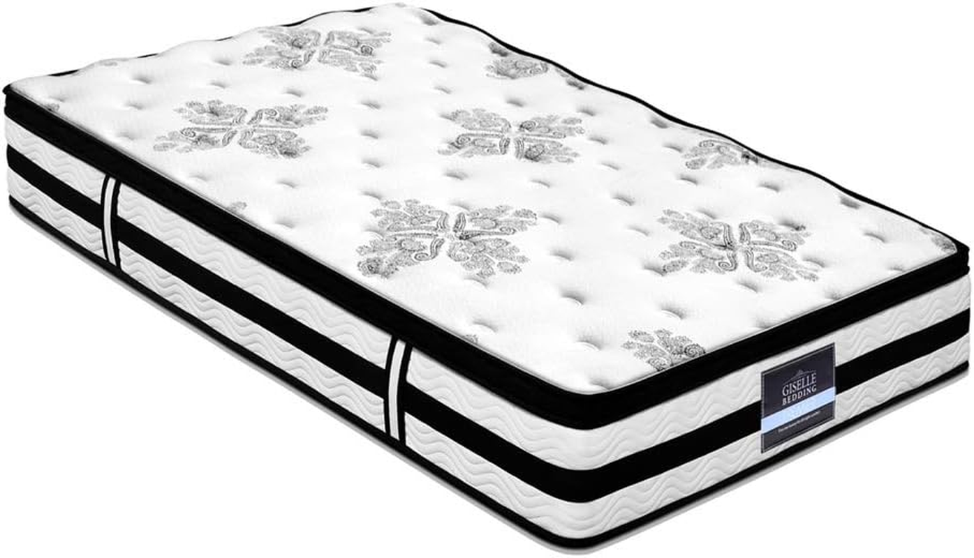 Giselle Bedding 34Cm Single Pocket Spring Foam Euro Top Mattress image number 6