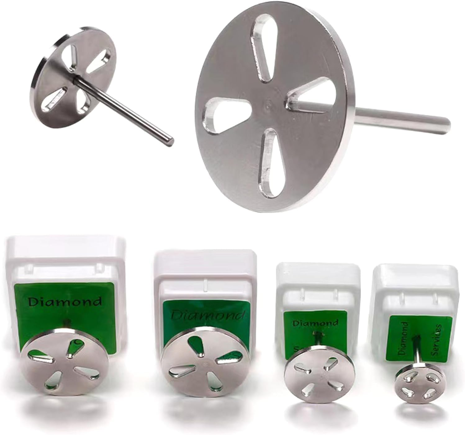 Stainless Steel Metal Disc Disk Pedicure Burr Feet File Calluse Sandpaper Nail Drill Bit Pedicure Drill Bit Foot File Callus Remover Dead Skin Remover (Style 1, 20MM) image number 2