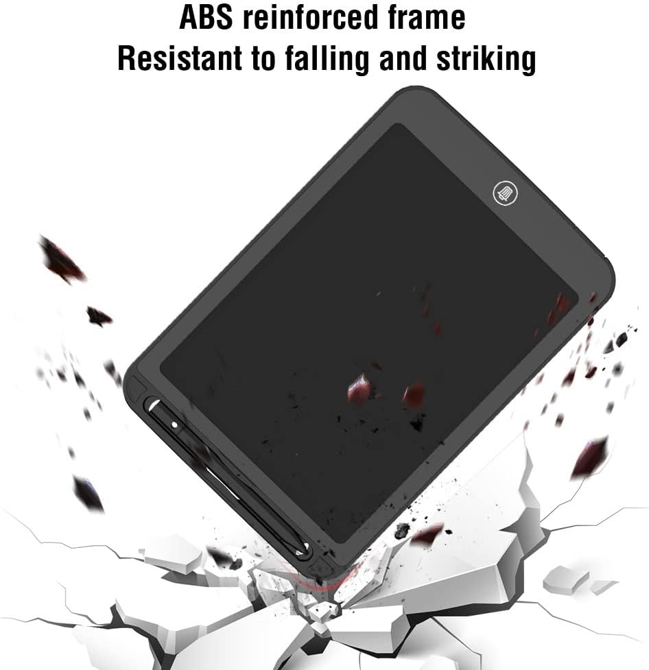 [2 Pack] TIQUS LCD Writing Tablet Pad 9.25 Inch Ewriter Electronic Board and Memo Notes for and Adults at Home School and Office Middle Stylus [Black] image number 4