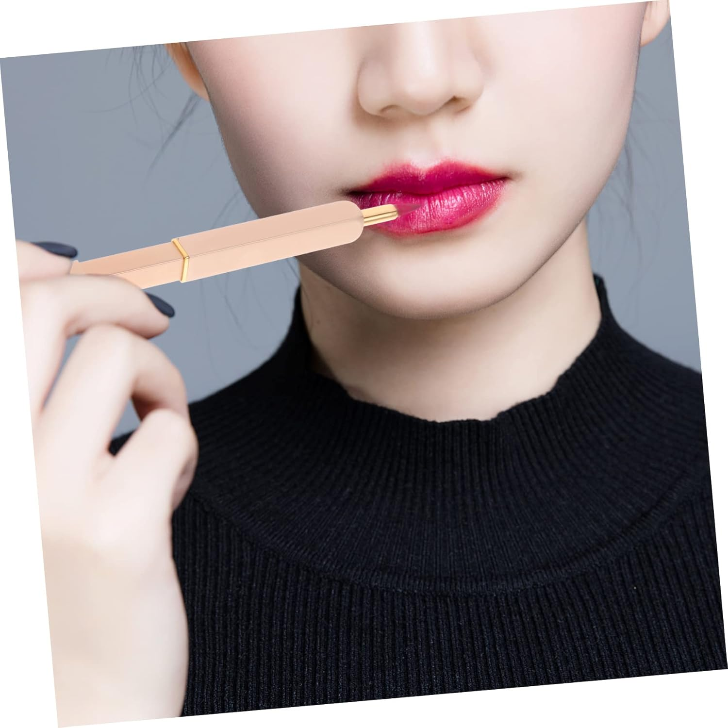 Ipetboom 2Pcs Telescopic Lip Brush Retractable Nylon Lipstick Applicator Makeup Tool for Lip Brushes for Travel and Everyday Use image number 3