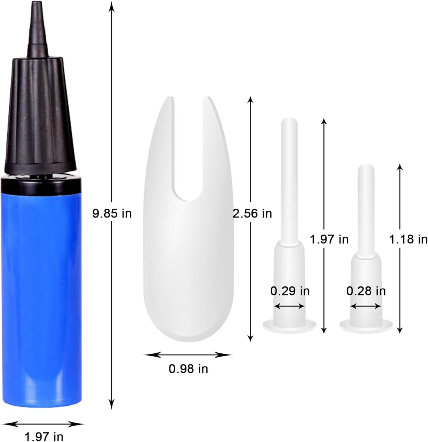 Exercise Ball Inflator Pump with Replacement Plug Kit - Yoga Ball Air Pump for Fitness Balls image number 3