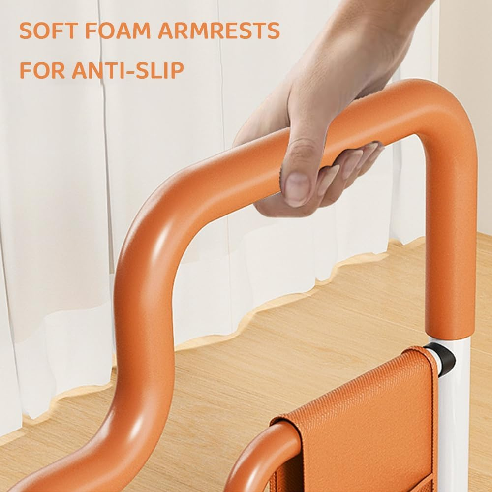 Bed Rails for Elderly &ndash; Bedside Support Rail That Slides under the Mattress for Seniors & Individuals with Limited Mobility, Safety Handrail for Bedroom Assistance image number 5