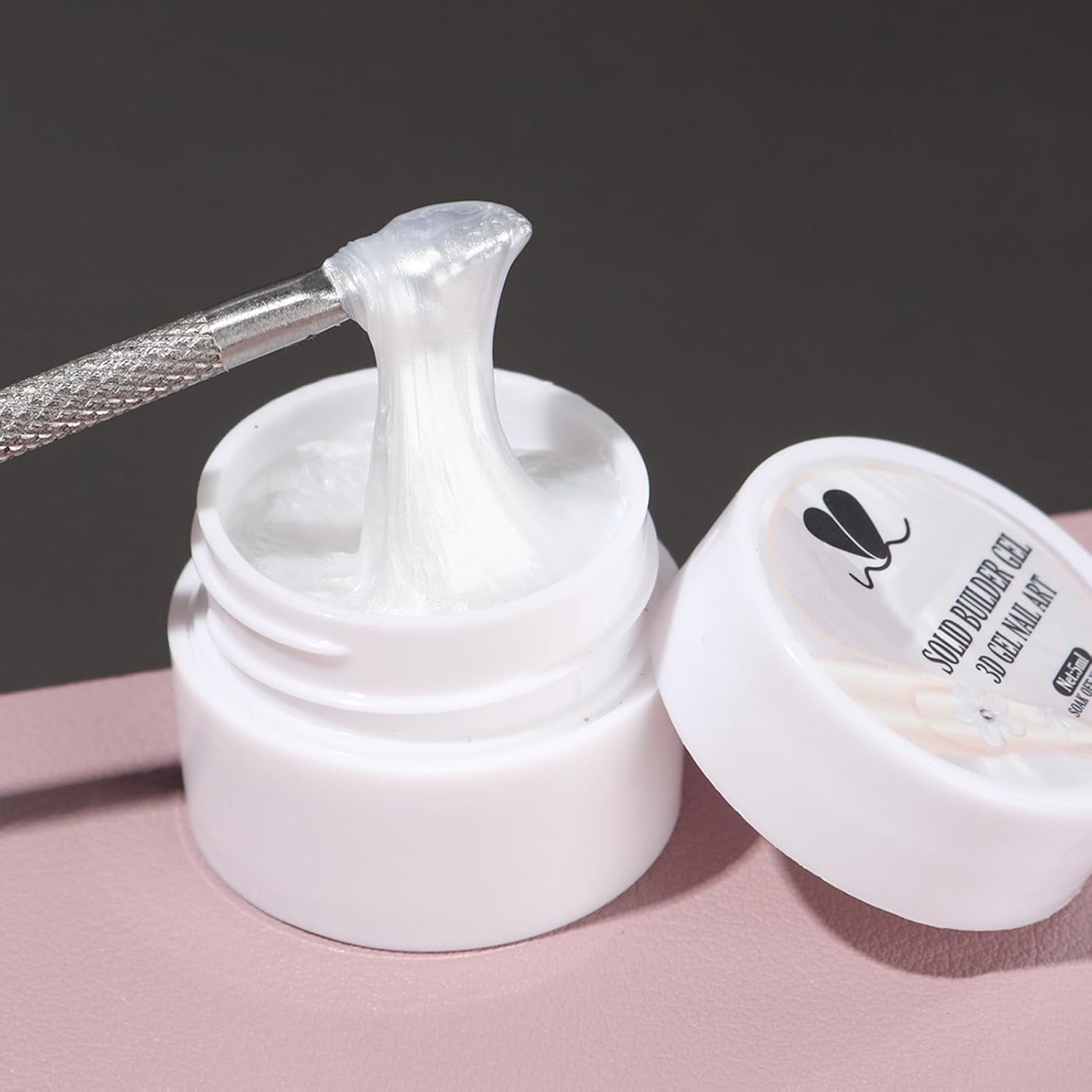 Sculpting Gel for Nails - Solid Builder Nail Gel | 5Ml Non- Sticky Manicure Builder for Molding Carving Extension Design Women Home Salon image number 4