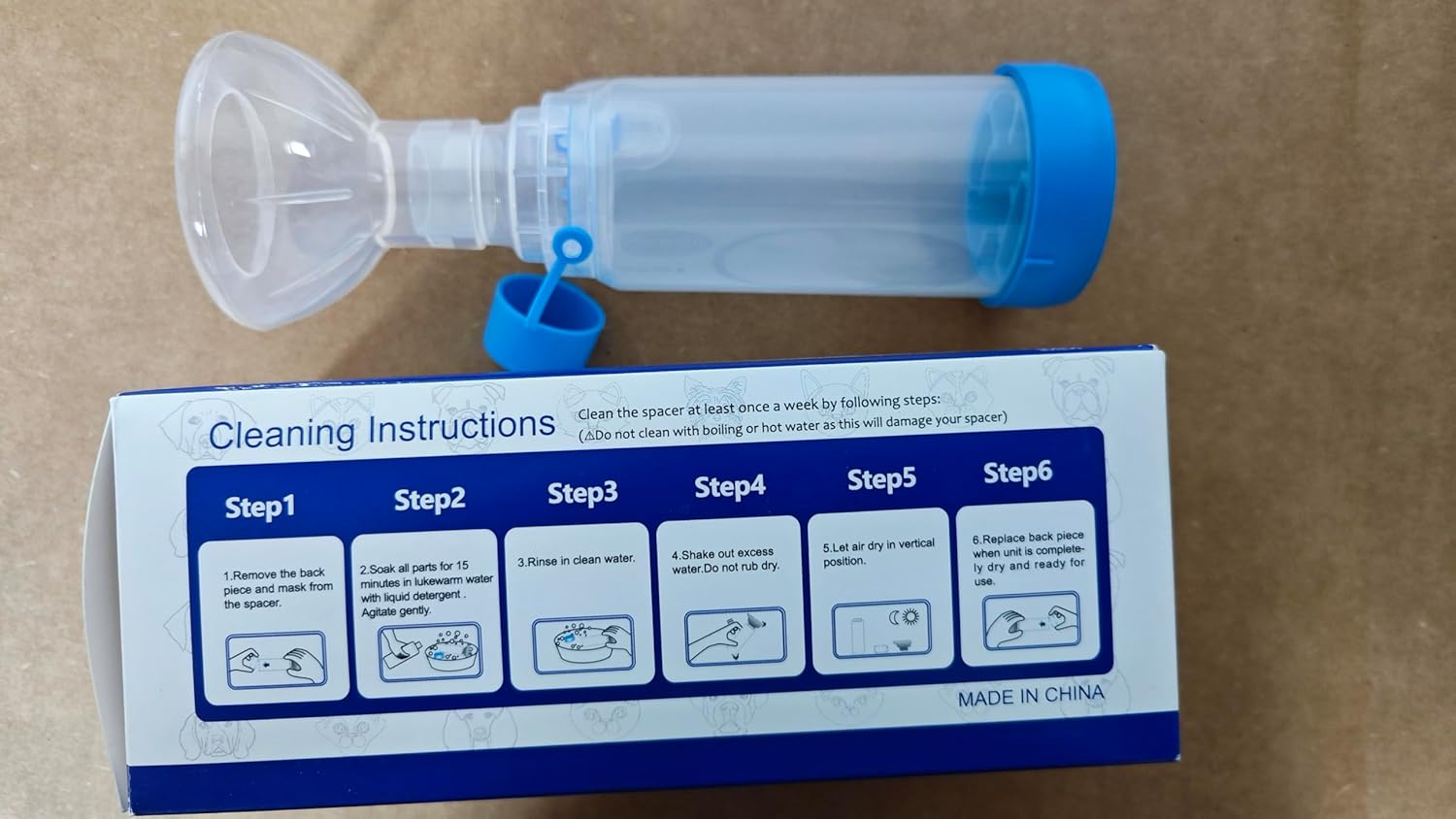 Cat and Dog Inhaler Spacer with Mask in 2 Sizes, Animal Chamber Dog Inhalation Cat and Dogs, Delivers an Optimal Dose of Medication to the Lungs for Asthma image number 5