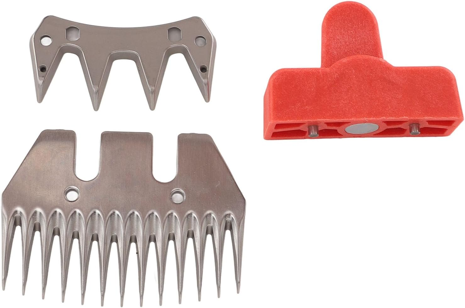 Sheep Shears Replacement Blades, Sheep Shears Wool Clippers Replacement Blades Straight 13 Tooth 4 Tooth Stainless Steel Sheep Clippers Shearing Blades for Sheep Alpacas Goats image number 6