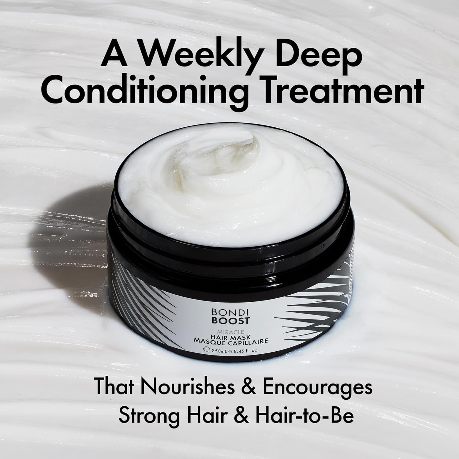 Bondiboost Miracle Mask 8.45 Fl Oz - Deep Conditioner Hair Mask for Thinning Hair Types - Promotes Thicker, Healthier, + Fuller Hair - Repair Dry Damaged Hair - Vegan + Cruelty-Free - Australian Made image number 3