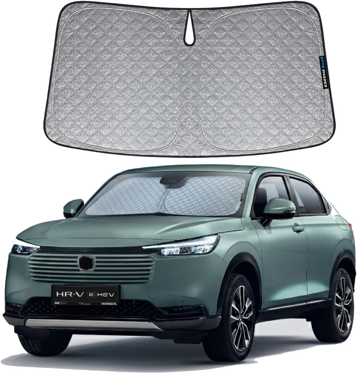 OTTO SHADES Thick Windscreen Sun Shade for Honda HR-V HRV 2022-2025, 6-Layer Custom Fit, Maximum UV Protection & Heat Shield | Foldable Front Window Sunshade & Sun Visor image number 1