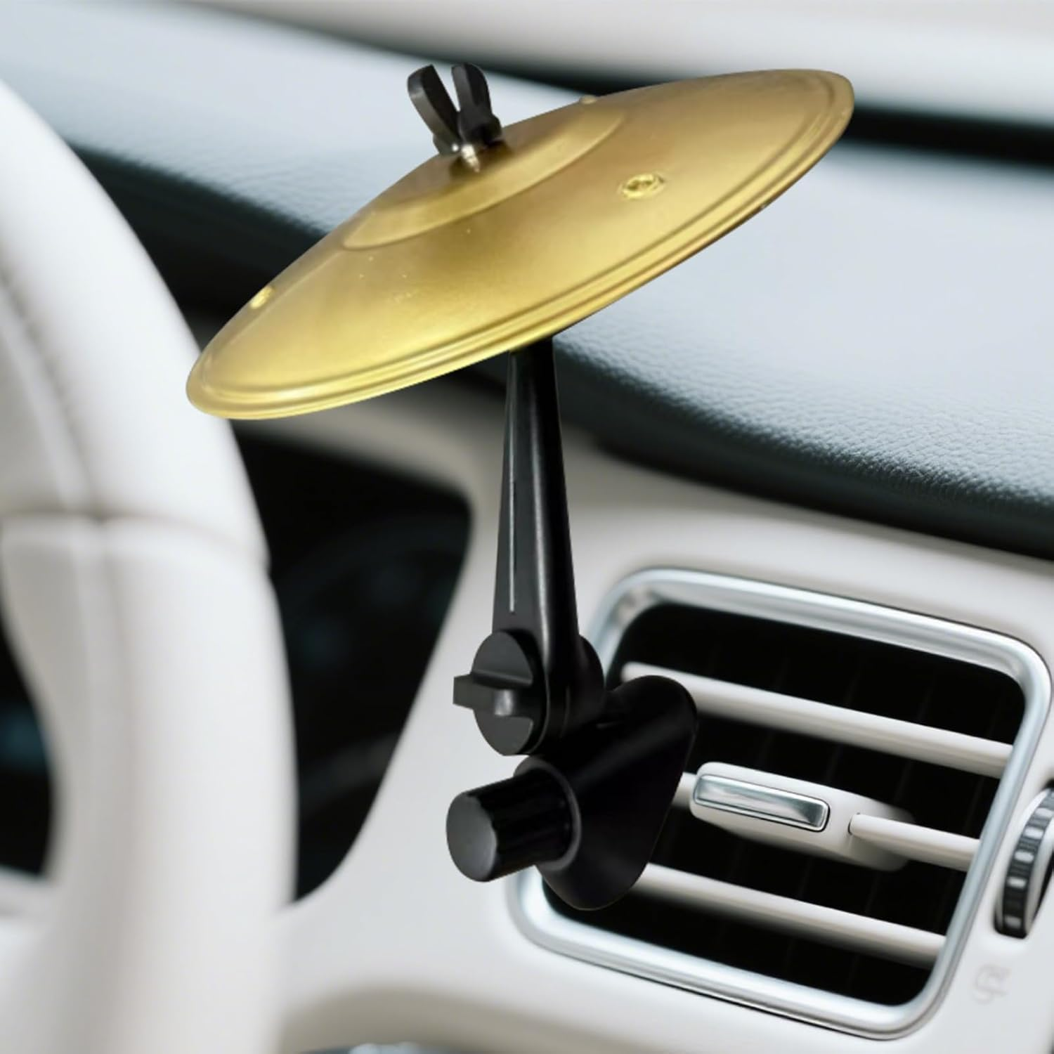 Car Cymbals Air Vent, Car Crashs Cymbals, Mini Drum Cym-Bals for Vehicle Vent, Funny Automotive Decoration, Compact Musical Instruments Vehicle Accessories for All Types of Vehicles image number 5